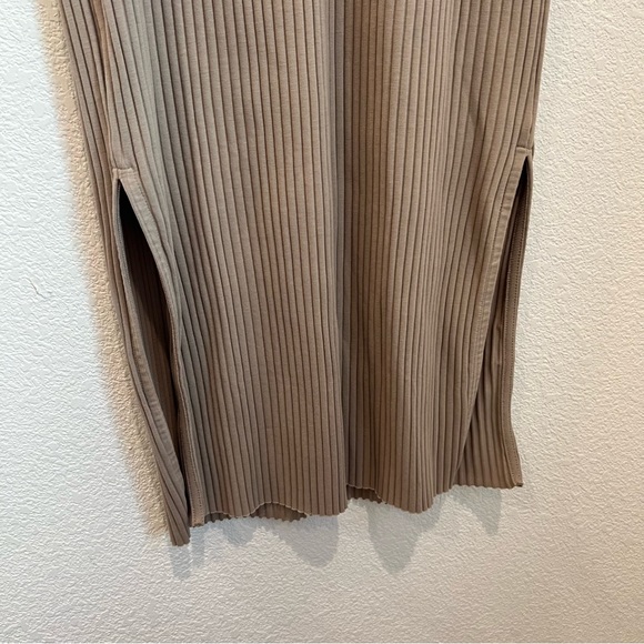 NWT Kotn Taupe Ribbed Midi Tank Dress Size Small - Picture 8 of 9